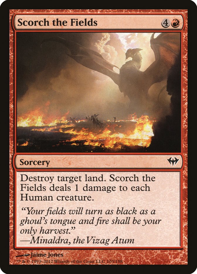 Scorch the Fields [Dark Ascension] | Card Merchant Takapuna