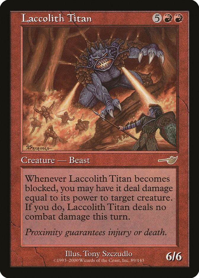 Laccolith Titan [Nemesis] | Card Merchant Takapuna