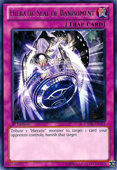 Hieratic Seal of Banishment [GAOV-EN071] Rare | Card Merchant Takapuna