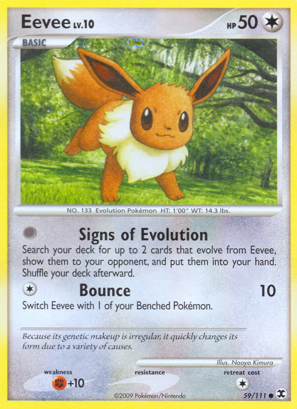 Eevee (59/111) [Platinum: Rising Rivals] | Card Merchant Takapuna