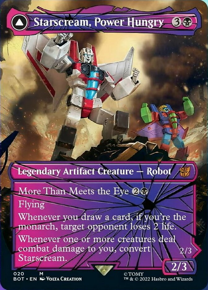 Starscream, Power Hungry // Starscream, Seeker Leader (Shattered Glass) [Transformers] | Card Merchant Takapuna