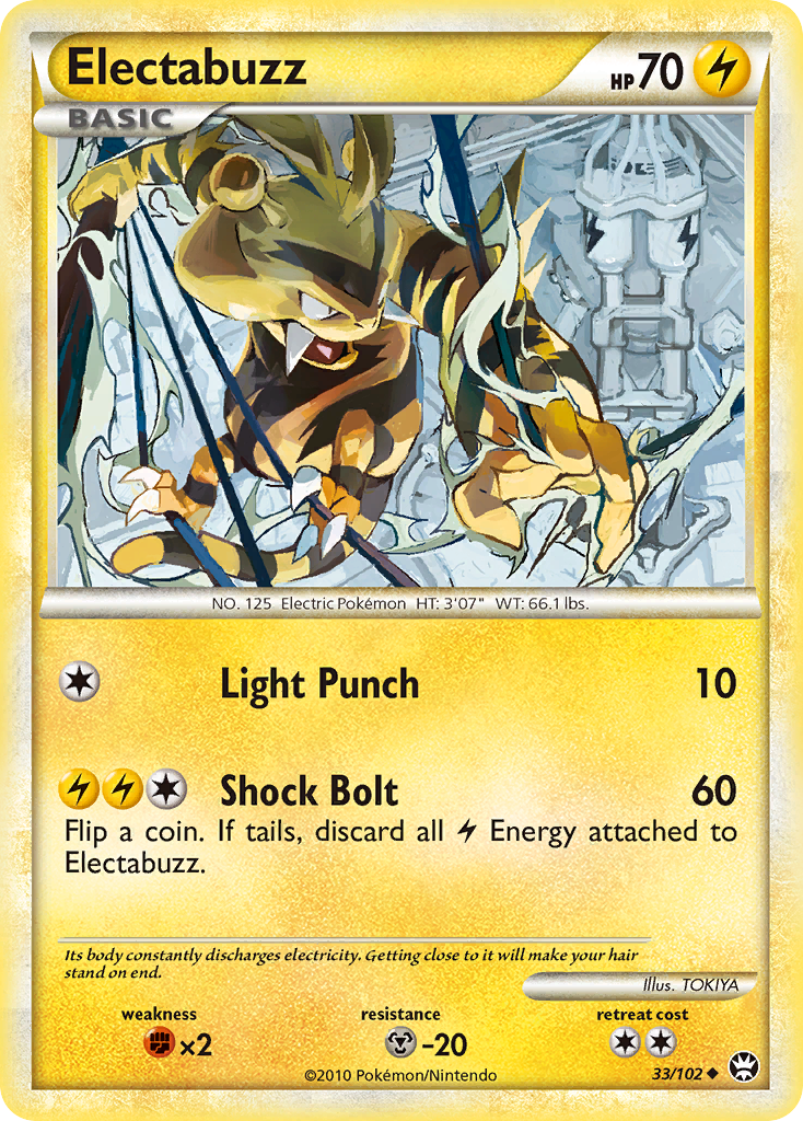 Electabuzz (33/102) [HeartGold & SoulSilver: Triumphant] | Card Merchant Takapuna