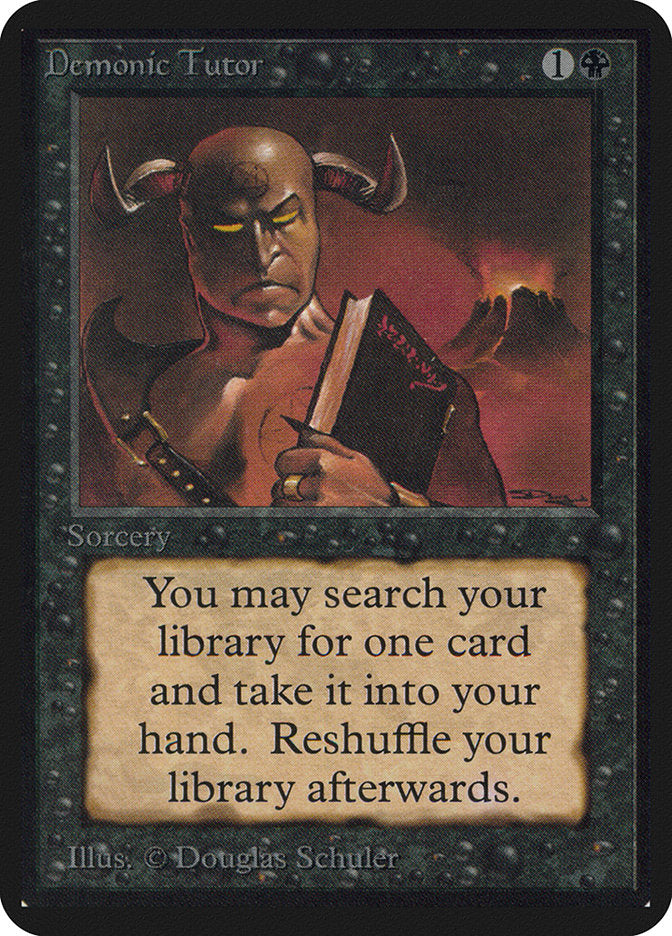 Demonic Tutor [Alpha Edition] | Card Merchant Takapuna