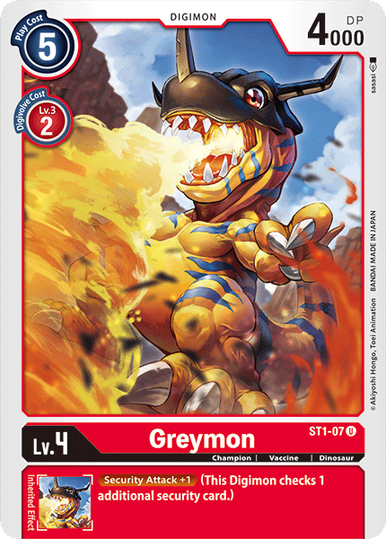 Greymon [ST1-07] [Starter Deck: Gaia Red] | Card Merchant Takapuna