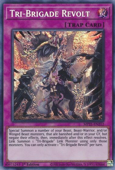 Tri-Brigade Revolt [MP21-EN212] Prismatic Secret Rare | Card Merchant Takapuna