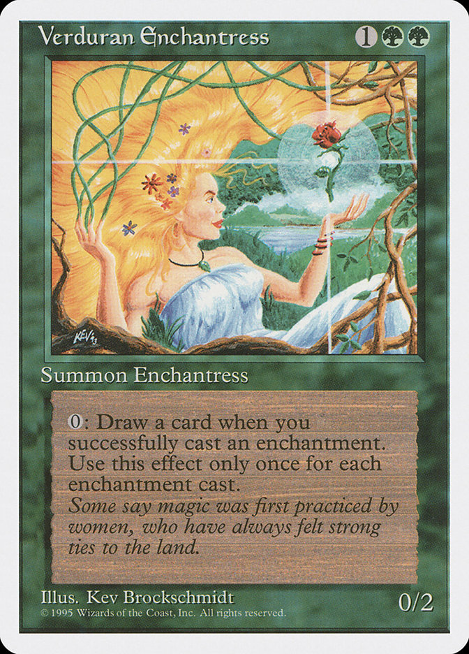 Verduran Enchantress [Fourth Edition] | Card Merchant Takapuna