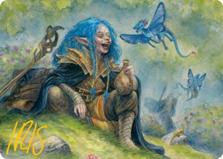 Feywild Trickster Art Card (Gold-Stamped Signature) [Dungeons & Dragons: Adventures in the Forgotten Realms Art Series] | Card Merchant Takapuna