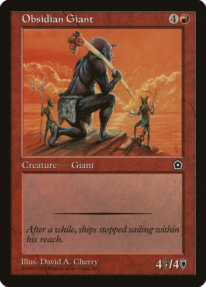 Obsidian Giant [Portal Second Age] | Card Merchant Takapuna