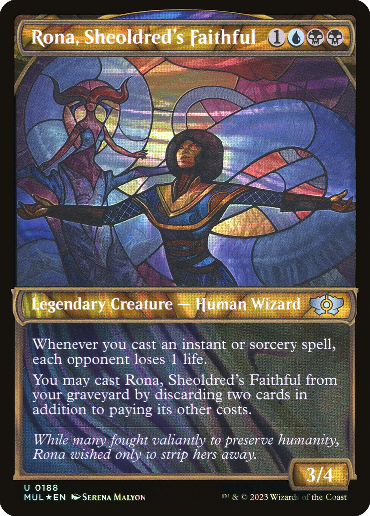 Rona, Sheoldred's Faithful (Halo Foil) [Multiverse Legends] | Card Merchant Takapuna