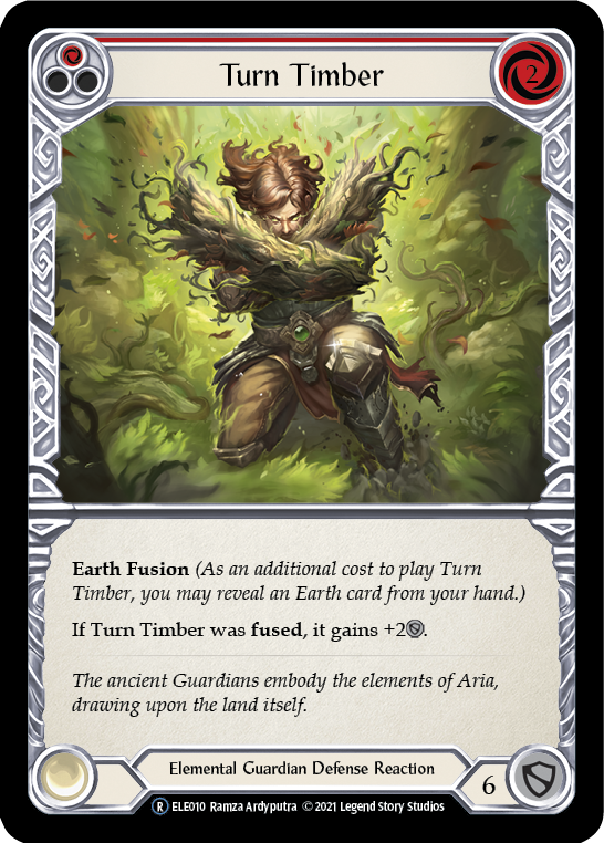 Turn Timber (Red) [U-ELE010] (Tales of Aria Unlimited)  Unlimited Normal | Card Merchant Takapuna