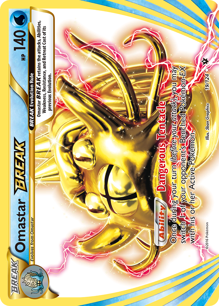 Omastar BREAK (19/124) [XY: Fates Collide] | Card Merchant Takapuna