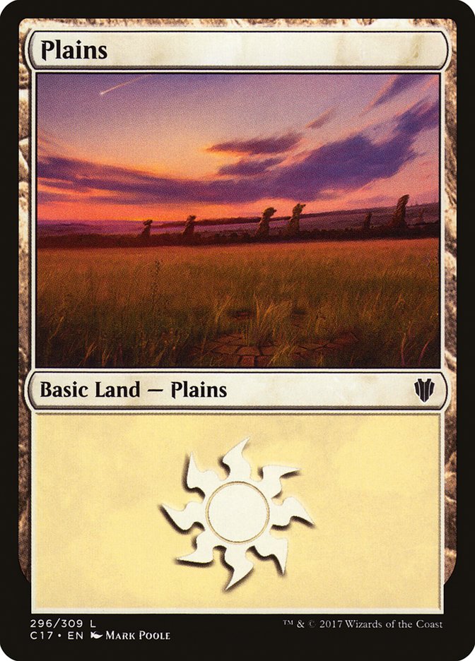 Plains (296) [Commander 2017] | Card Merchant Takapuna