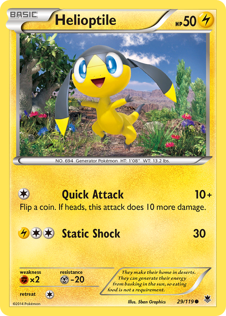 Helioptile (29/119) [XY: Phantom Forces] | Card Merchant Takapuna