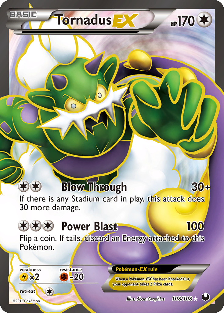 Tornadus EX (108/108) [Black & White: Dark Explorers] | Card Merchant Takapuna