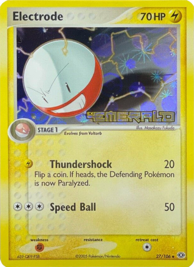 Electrode (27/106) (Stamped) [EX: Emerald] | Card Merchant Takapuna