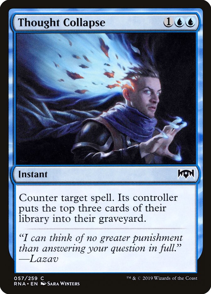 Thought Collapse [Ravnica Allegiance] | Card Merchant Takapuna