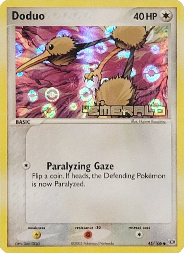 Doduo (45/106) (Stamped) [EX: Emerald] | Card Merchant Takapuna