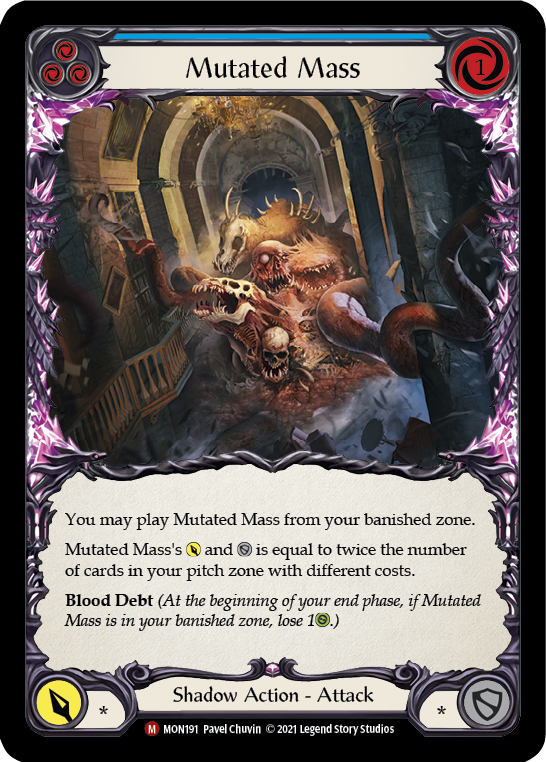 Mutated Mass [MON191-RF] (Monarch)  1st Edition Rainbow Foil | Card Merchant Takapuna