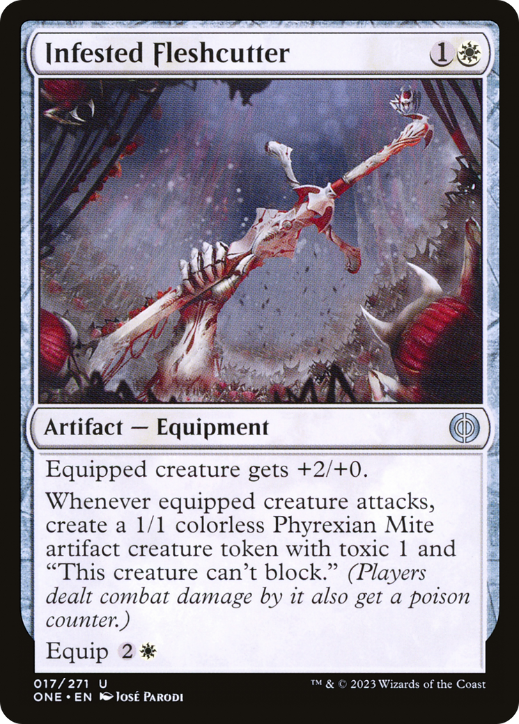 Infested Fleshcutter [Phyrexia: All Will Be One] | Card Merchant Takapuna