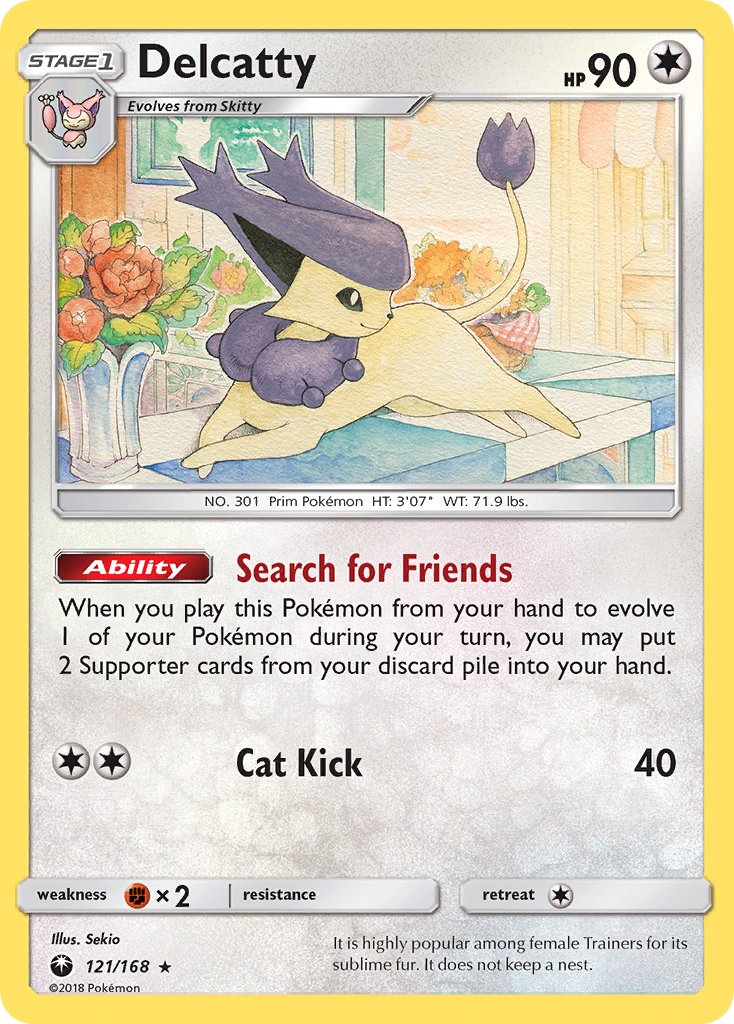 Delcatty (121/168) (Theme Deck Exclusive) [Sun & Moon: Celestial Storm] | Card Merchant Takapuna