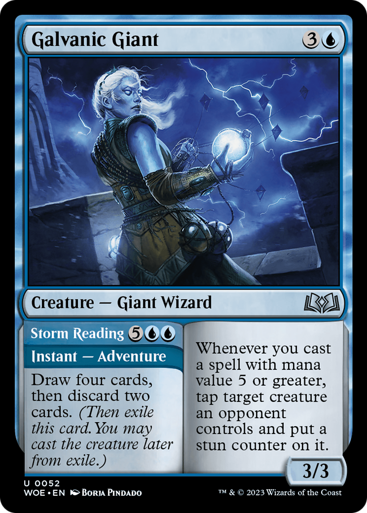 Galvanic Giant // Storm Reading [Wilds of Eldraine] | Card Merchant Takapuna