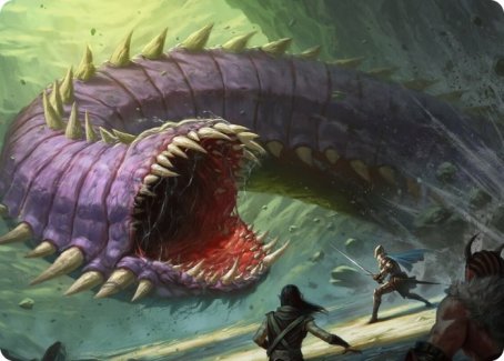 Purple Worm Art Card [Dungeons & Dragons: Adventures in the Forgotten Realms Art Series] | Card Merchant Takapuna