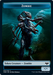 Zombie (008) // Zombie (005) Double-Sided Token [Innistrad: Crimson Vow Tokens] | Card Merchant Takapuna