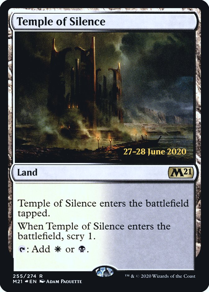 Temple of Silence [Core Set 2021 Prerelease Promos] | Card Merchant Takapuna