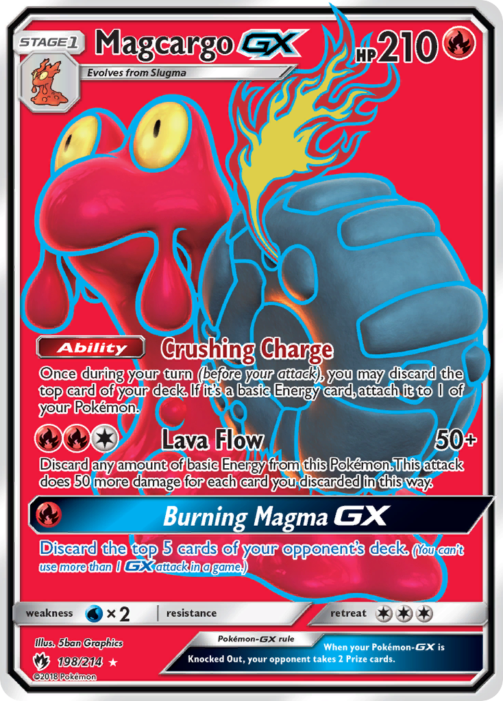 Magcargo GX (198/214) [Sun & Moon: Lost Thunder] | Card Merchant Takapuna