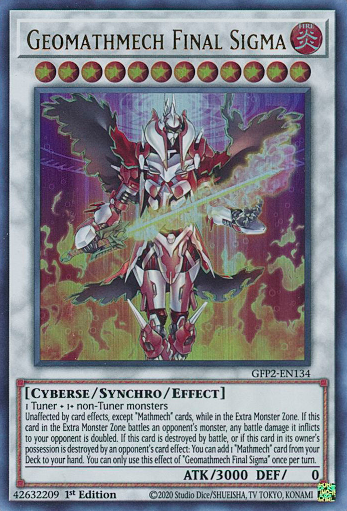 Geomathmech Final Sigma [GFP2-EN134] Ultra Rare | Card Merchant Takapuna