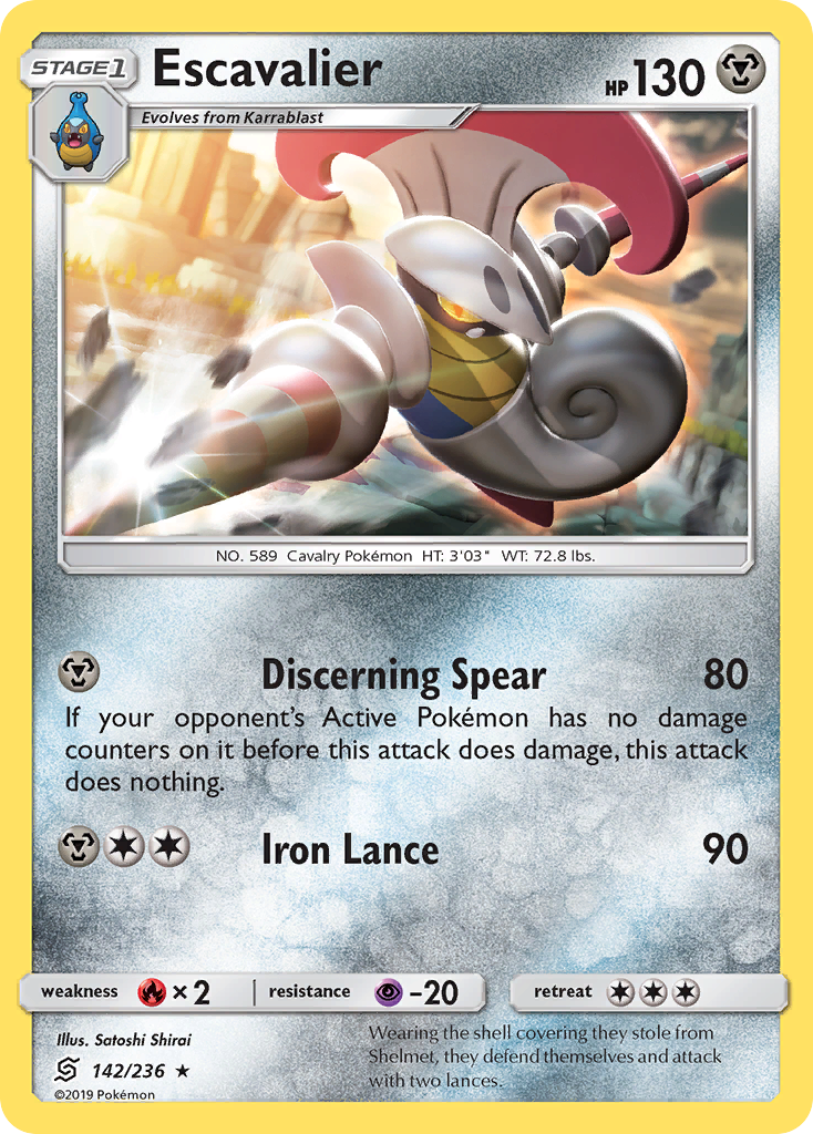 Escavalier (142/236) [Sun & Moon: Unified Minds] | Card Merchant Takapuna