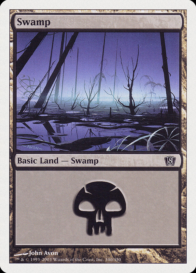 Swamp (340) [Eighth Edition] | Card Merchant Takapuna