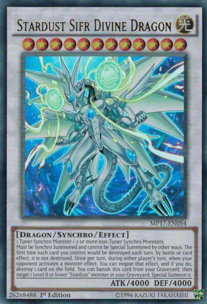 Stardust Sifr Divine Dragon [MP17-EN054] Ultra Rare | Card Merchant Takapuna