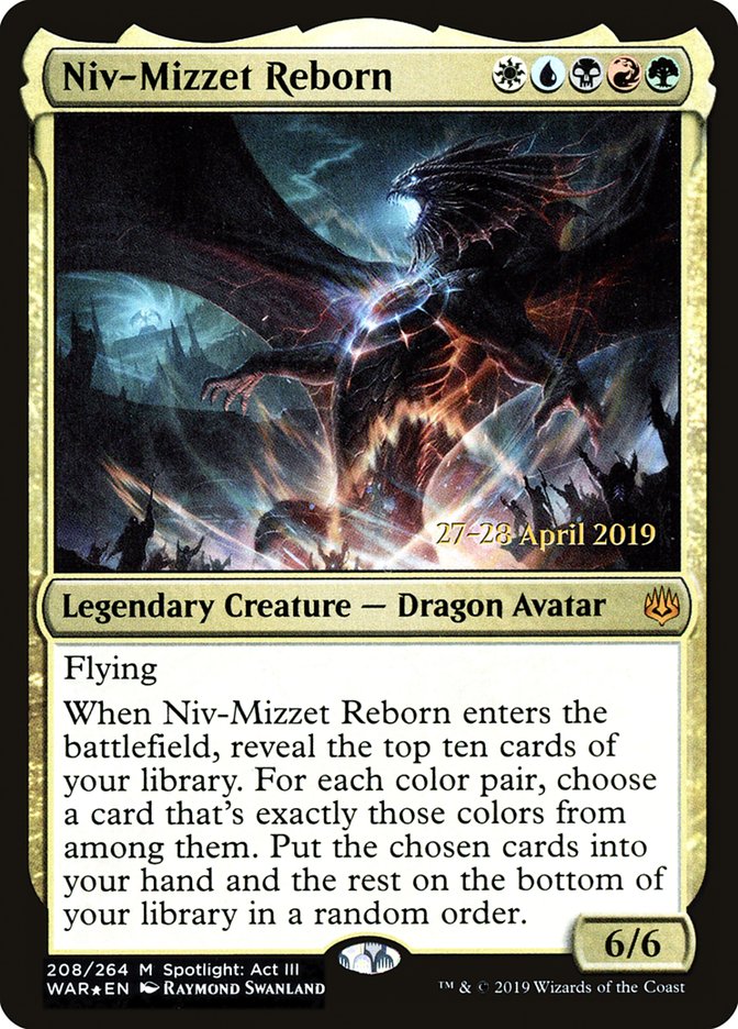 Niv-Mizzet Reborn [War of the Spark Prerelease Promos] | Card Merchant Takapuna