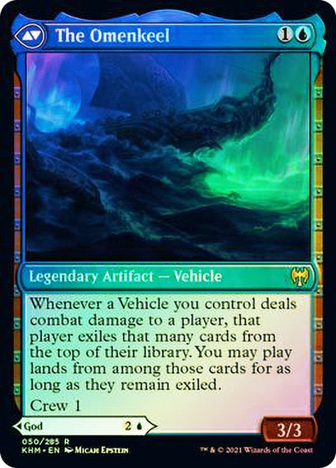 Cosima, God of the Voyage // The Omenkeel [Kaldheim Prerelease Promos] | Card Merchant Takapuna