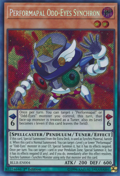 Performapal Odd-Eyes Synchron [BLLR-EN004] Secret Rare | Card Merchant Takapuna