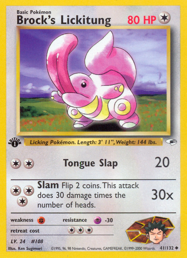 Brock's Lickitung (41/132) [Gym Heroes 1st Edition] | Card Merchant Takapuna