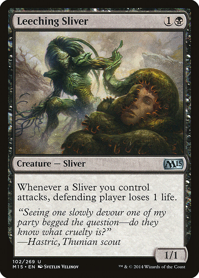 Leeching Sliver [Magic 2015] | Card Merchant Takapuna