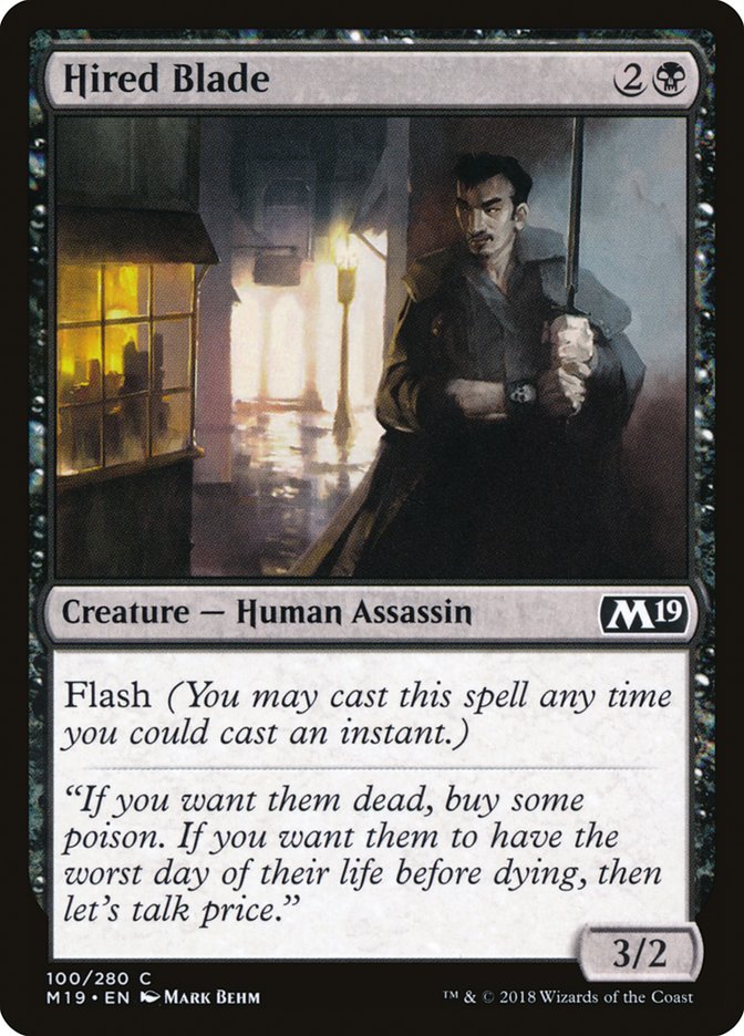 Hired Blade [Core Set 2019] | Card Merchant Takapuna