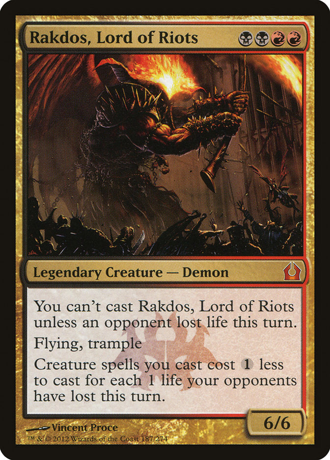 Rakdos, Lord of Riots [Return to Ravnica] | Card Merchant Takapuna