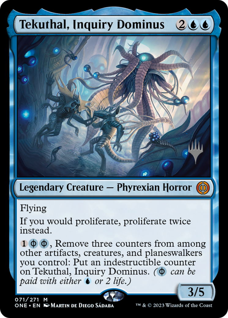 Tekuthal, Inquiry Dominus (Promo Pack) [Phyrexia: All Will Be One Promos] | Card Merchant Takapuna