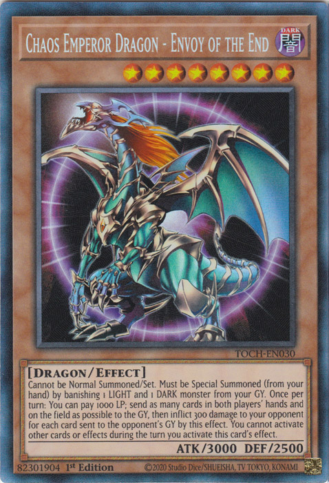 Chaos Emperor Dragon - Envoy of the End [TOCH-EN030] Collector's Rare | Card Merchant Takapuna