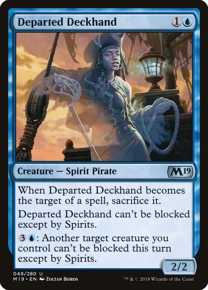 Departed Deckhand [Core Set 2019] | Card Merchant Takapuna