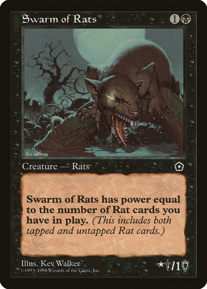 Swarm of Rats [Portal Second Age] | Card Merchant Takapuna