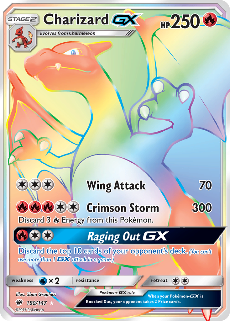 Charizard GX (150/147) [Sun & Moon: Burning Shadows] | Card Merchant Takapuna