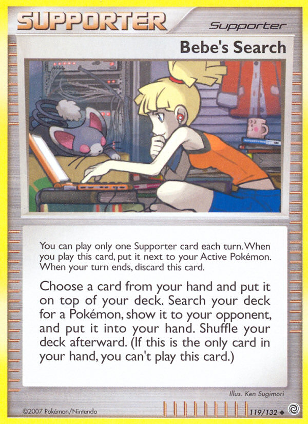 Bebe's Search (119/132) [Diamond & Pearl: Secret Wonders] | Card Merchant Takapuna