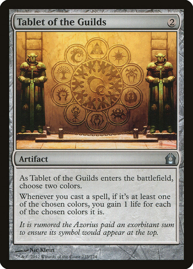 Tablet of the Guilds [Return to Ravnica] | Card Merchant Takapuna