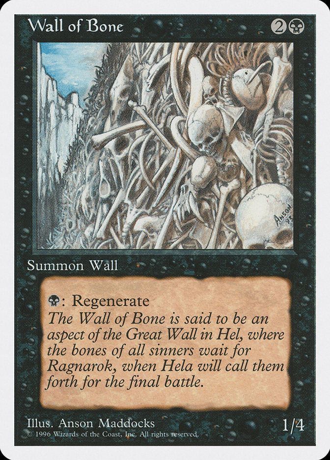 Wall of Bone [Introductory Two-Player Set] | Card Merchant Takapuna