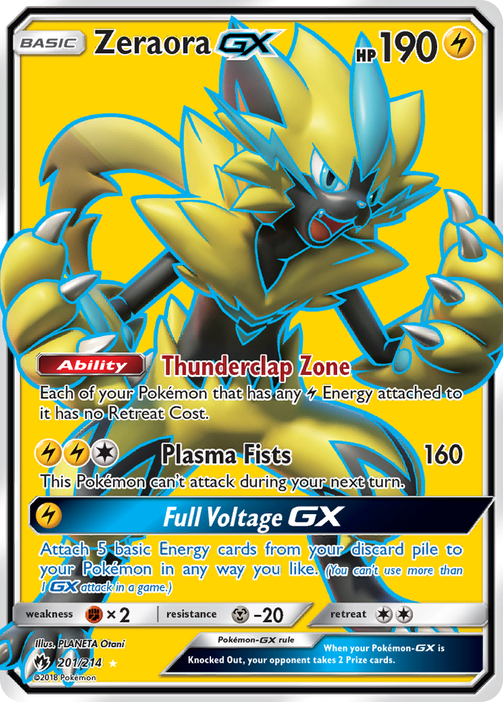 Zeraora GX (201/214) [Sun & Moon: Lost Thunder] | Card Merchant Takapuna