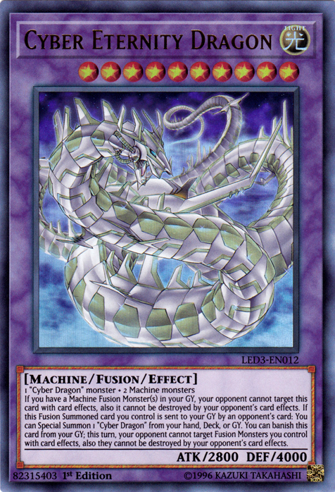 Cyber Eternity Dragon [LED3-EN012] Ultra Rare | Card Merchant Takapuna